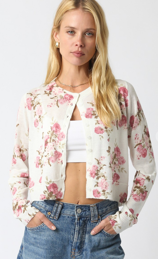 Nola Floral Knit Cardigan
