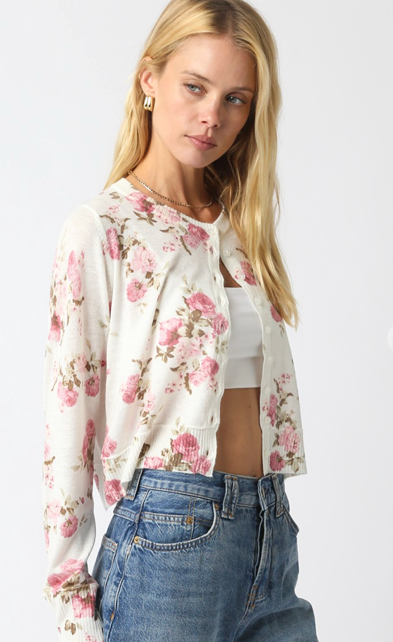 Nola Floral Knit Cardigan