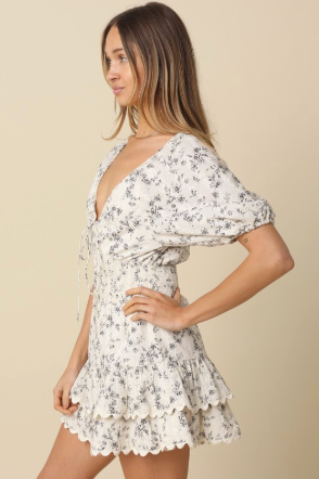 Natalie Floral Smocked Romper