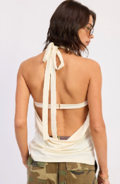 Drape Cowl Neck Bandean Top