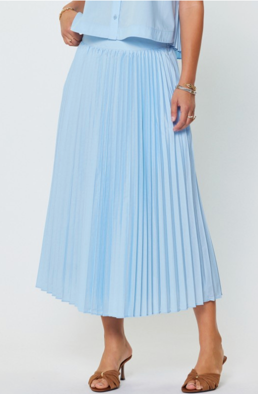 Pleated Maxi Skirt