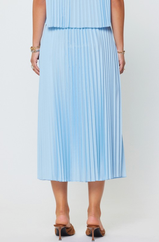 Pleated Maxi Skirt