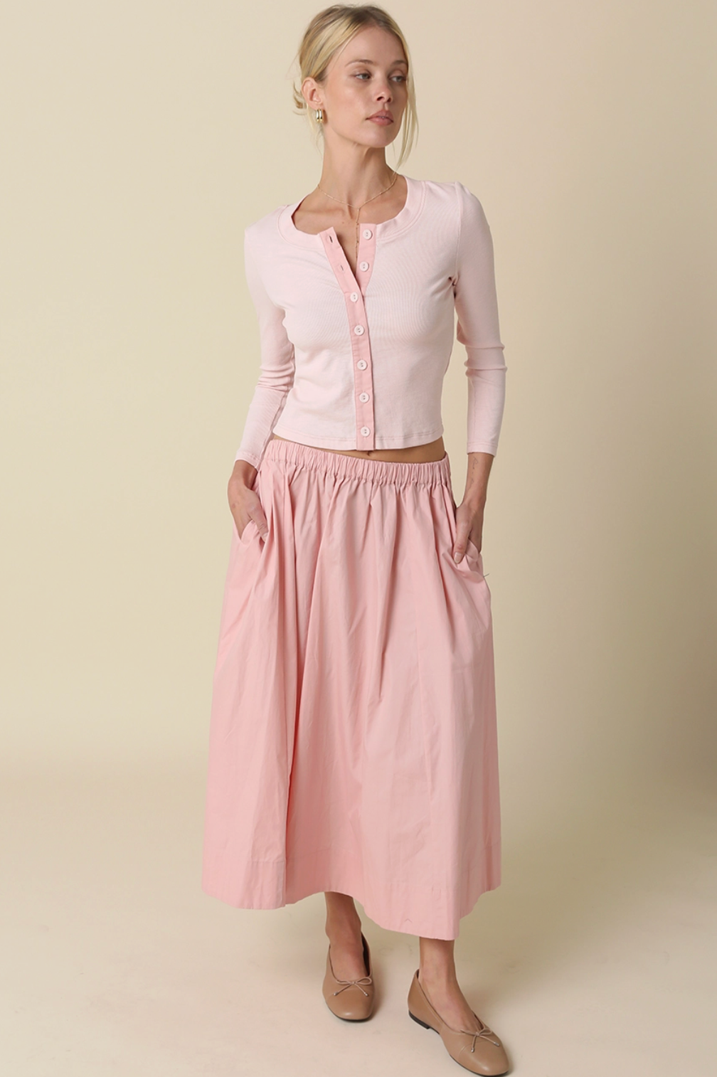 Sasha Crop Button Cardigan