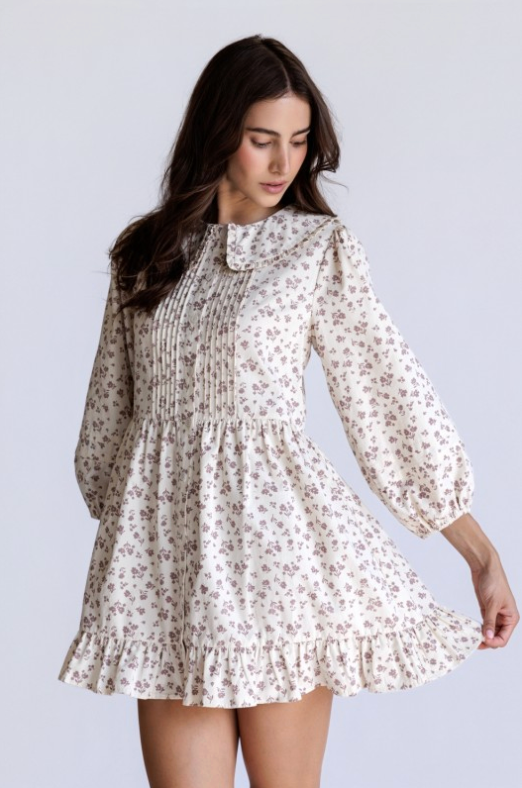 Floral Peter Pan Collar Dress