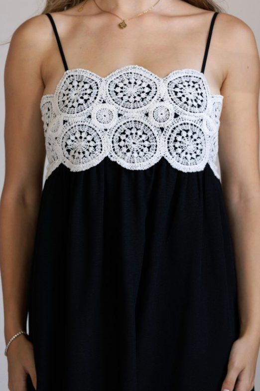 Crochet Lace Midi Dress