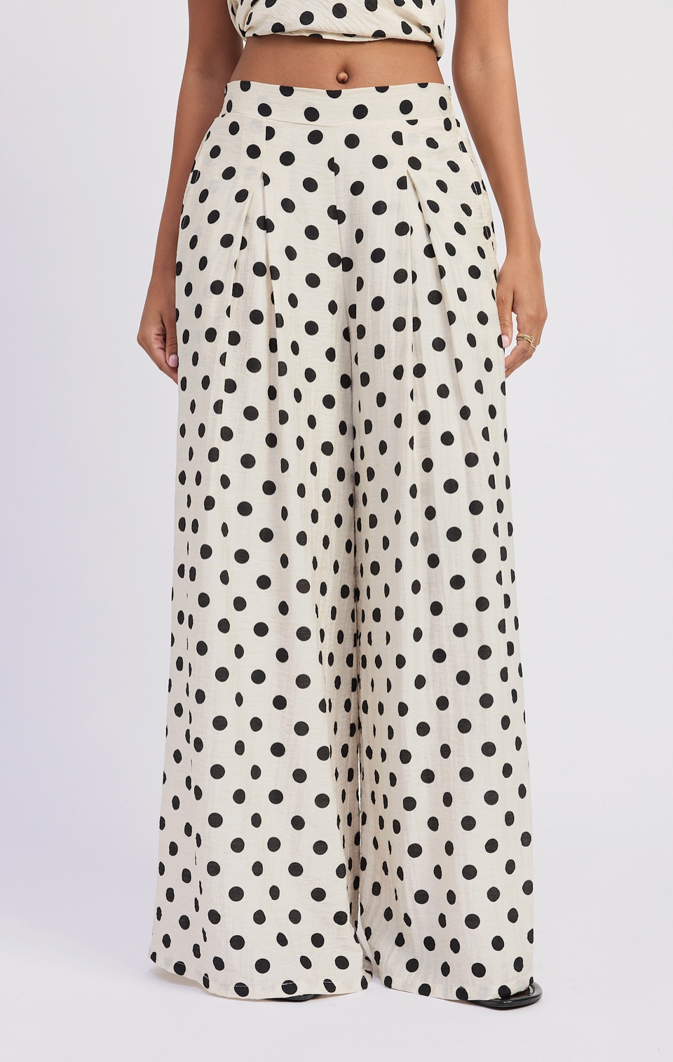 Wide Leg Polka Dot Pants
