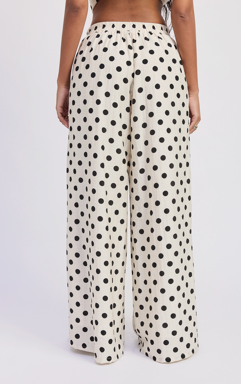 Wide Leg Polka Dot Pants
