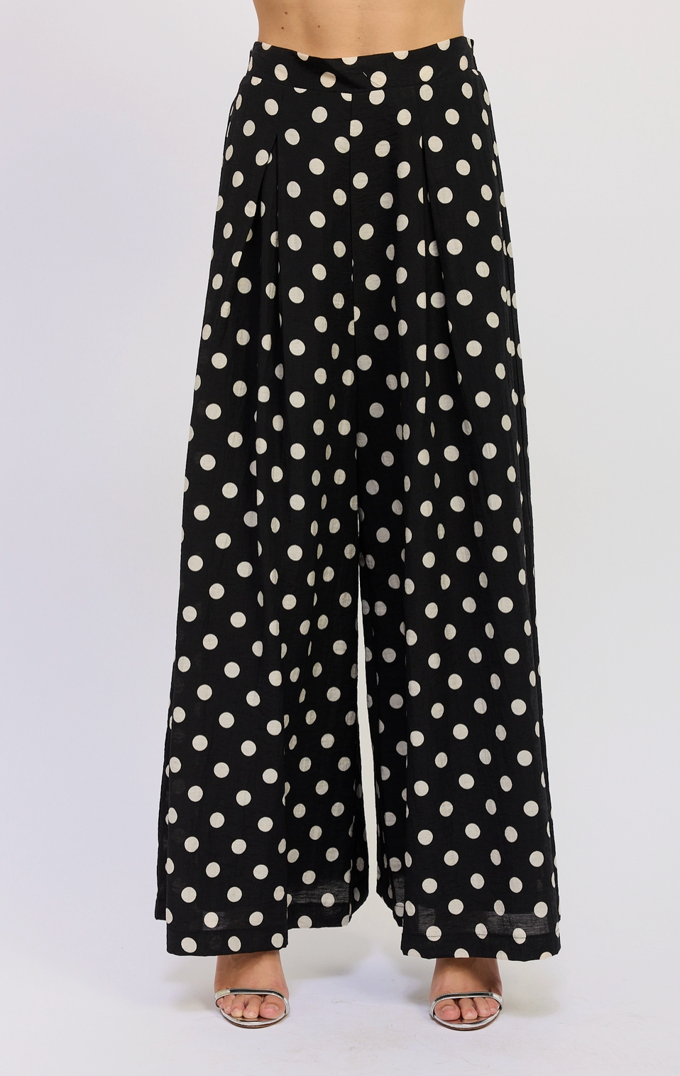 Wide Leg Polka Dot Pants