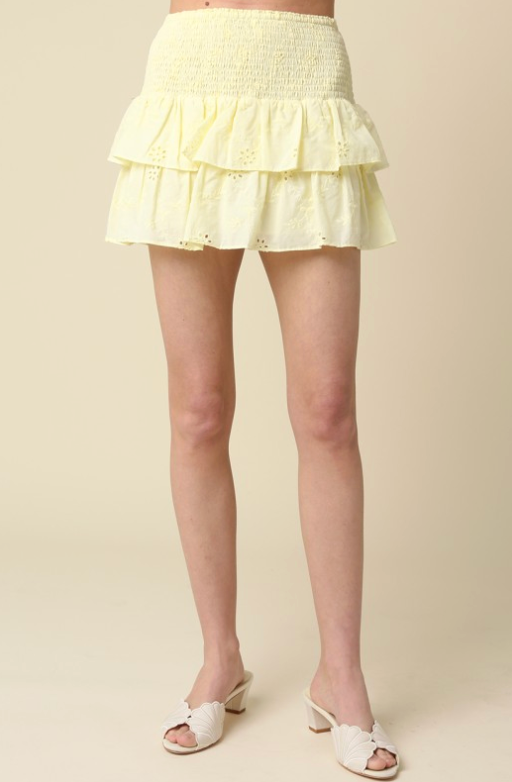 Macy Tiered Ruffle Mini Skirt