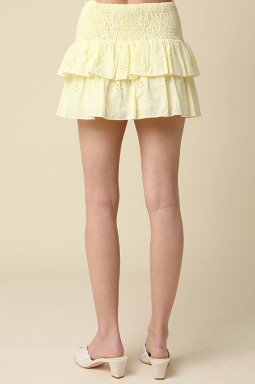Macy Tiered Ruffle Mini Skirt