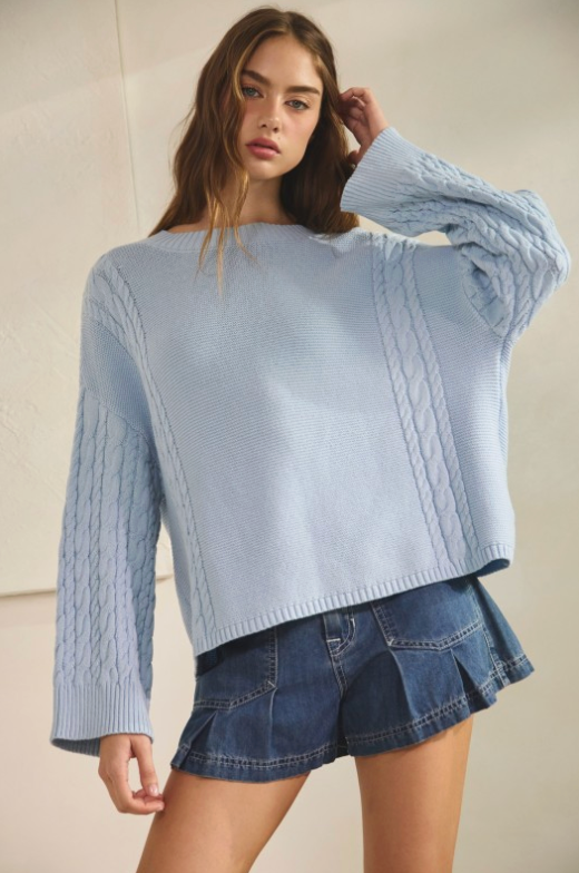Joy Relaxed Fit Cozy Cable Sweater