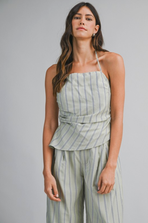 Striped Halter Top