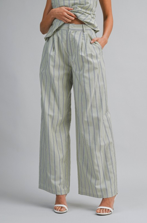 Striped Leg Pants