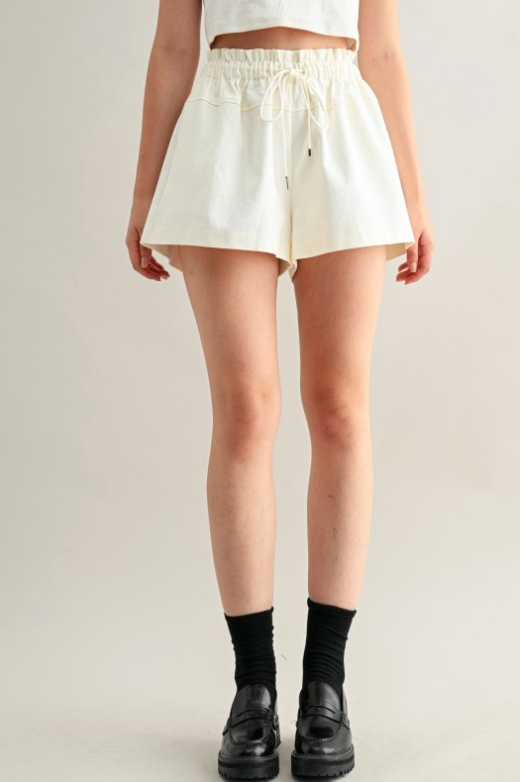 High Waisted Drawstring Shorts
