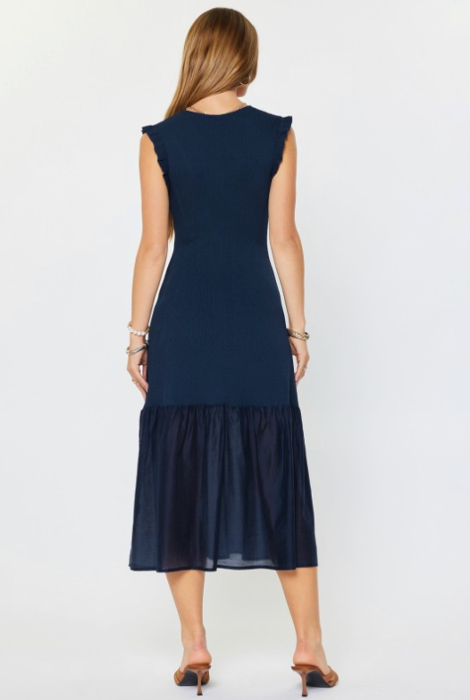 Ribbed Sleeveless Midi Dress