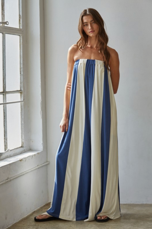 Havana Wide Flare Leg Jumpsuit