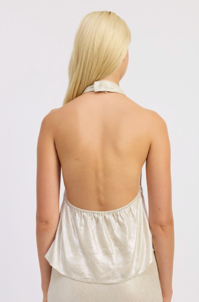 Halter Neck Botton Down Top