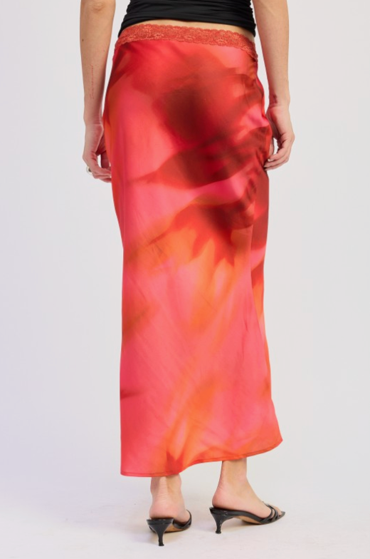 Maxi Satin Skirt