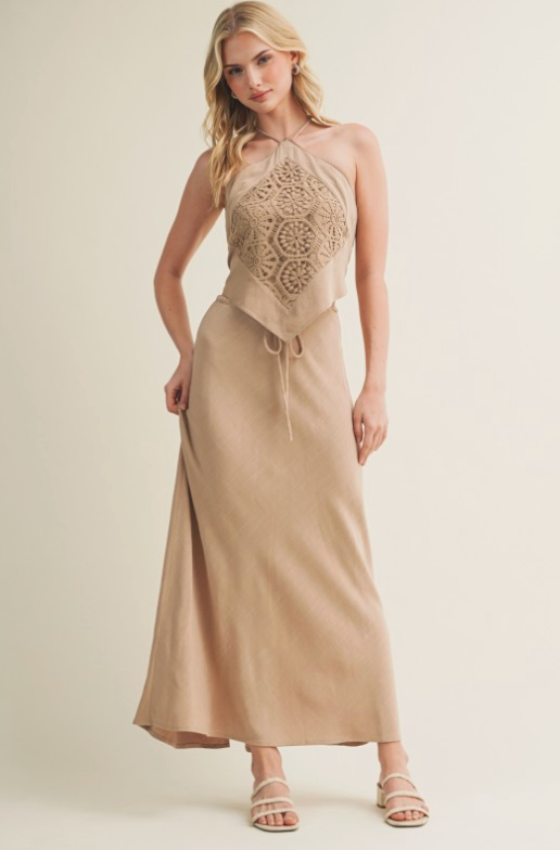 Drawstring Waist Skirt