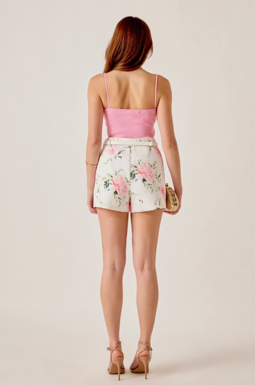 Rose Print Short