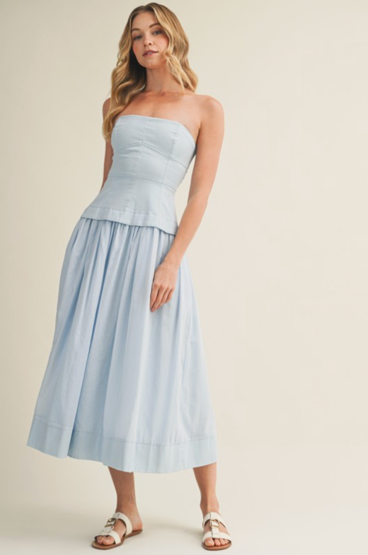 Corset Lined Strapless Dress