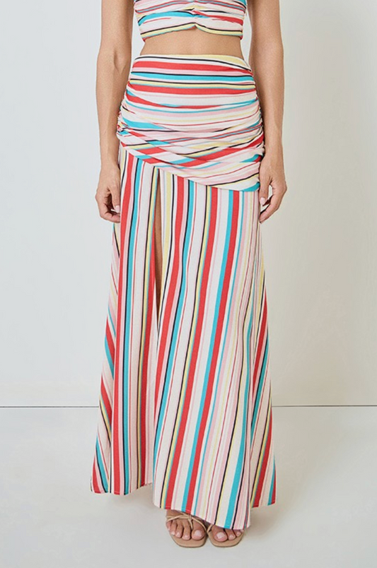 Ruched Maxi Skirt