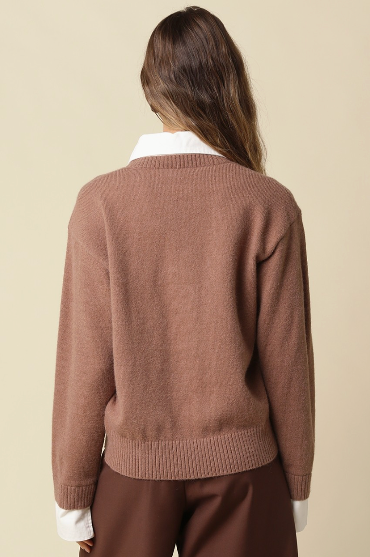 Alina Collar Knit Sweater