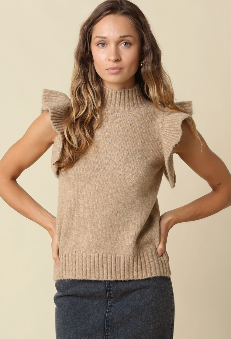 Cielo Ruffle Trim Sweater