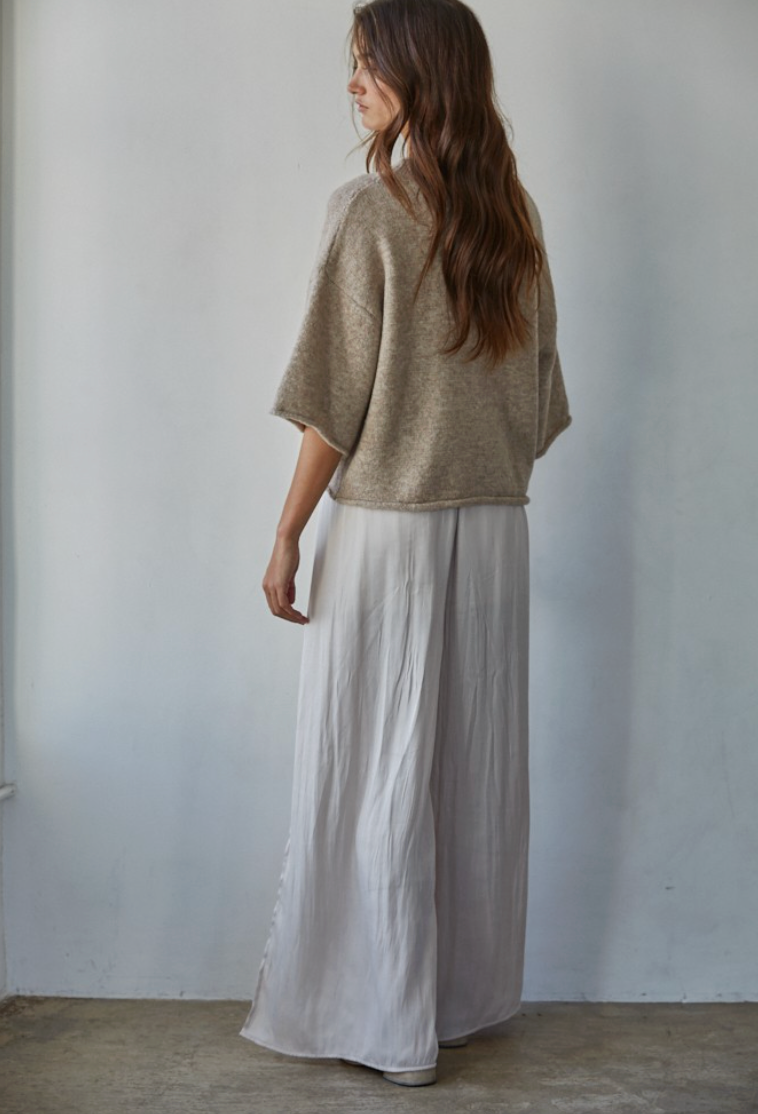 Kelsey Solid Quarter Sleeve Cardigan