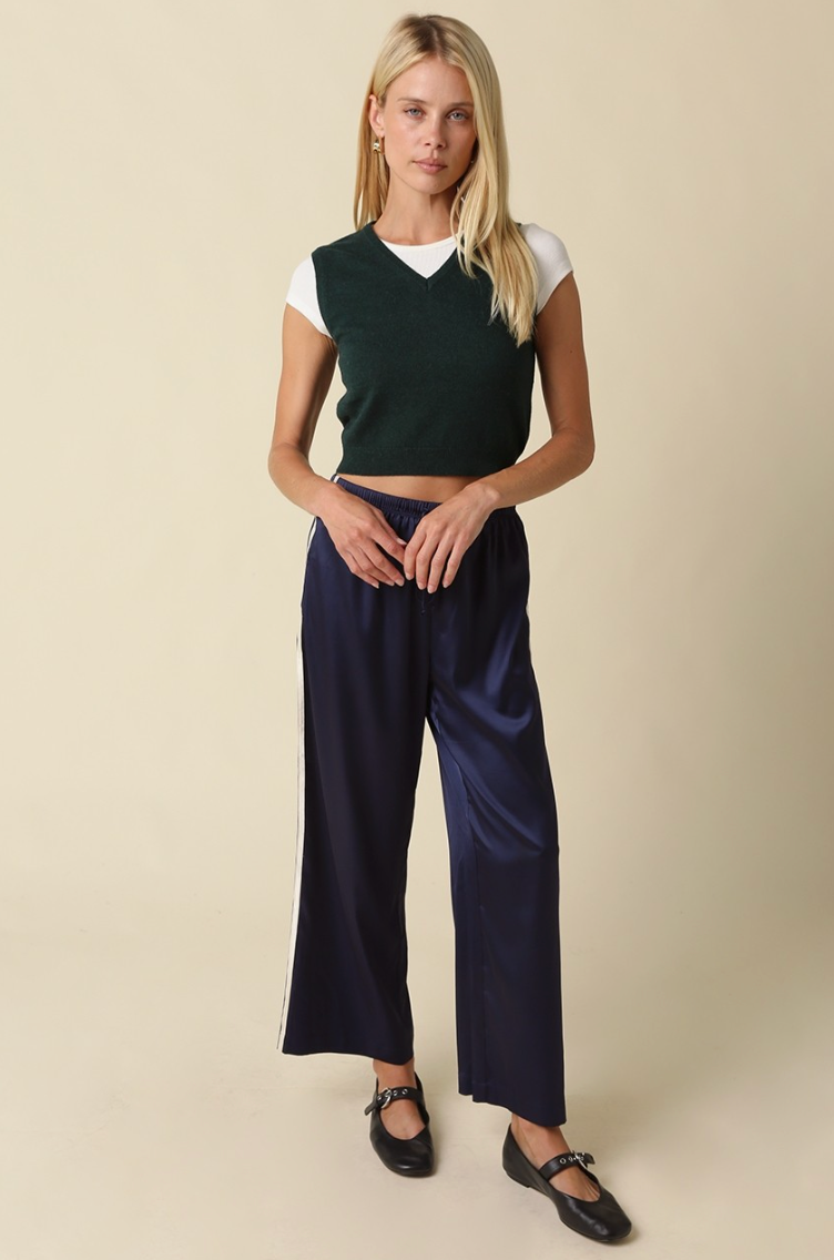 Maggie Satin Track Pants