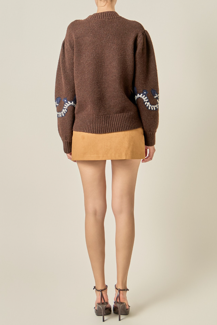 Faux Suede Mini Skort