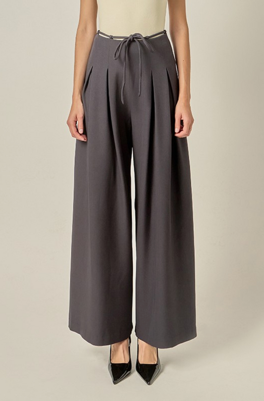 Waist Tape With Hight Waist Long Pant