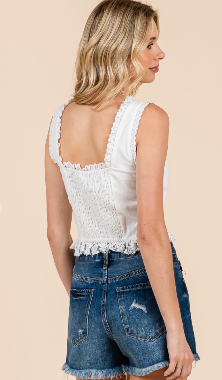 Hook and Eye Closure Top