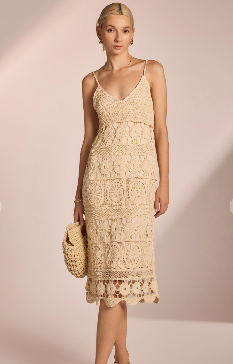 Crochet Cami Long Dress
