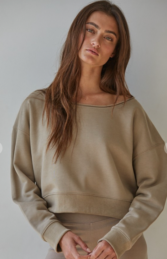 On The Go Pullover Top