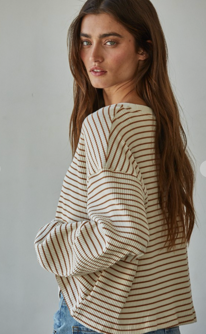 Half Time Striped Pullover