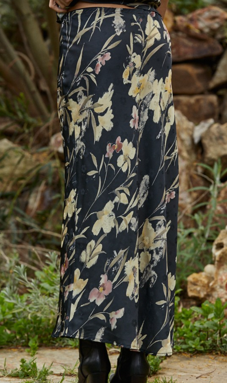 Maelys Floral Midi Skirt