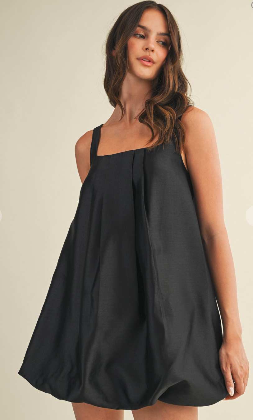 Sleeveless Bubble Hem Dress