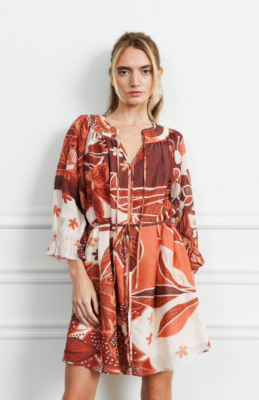 Christy Printed Mini Dress