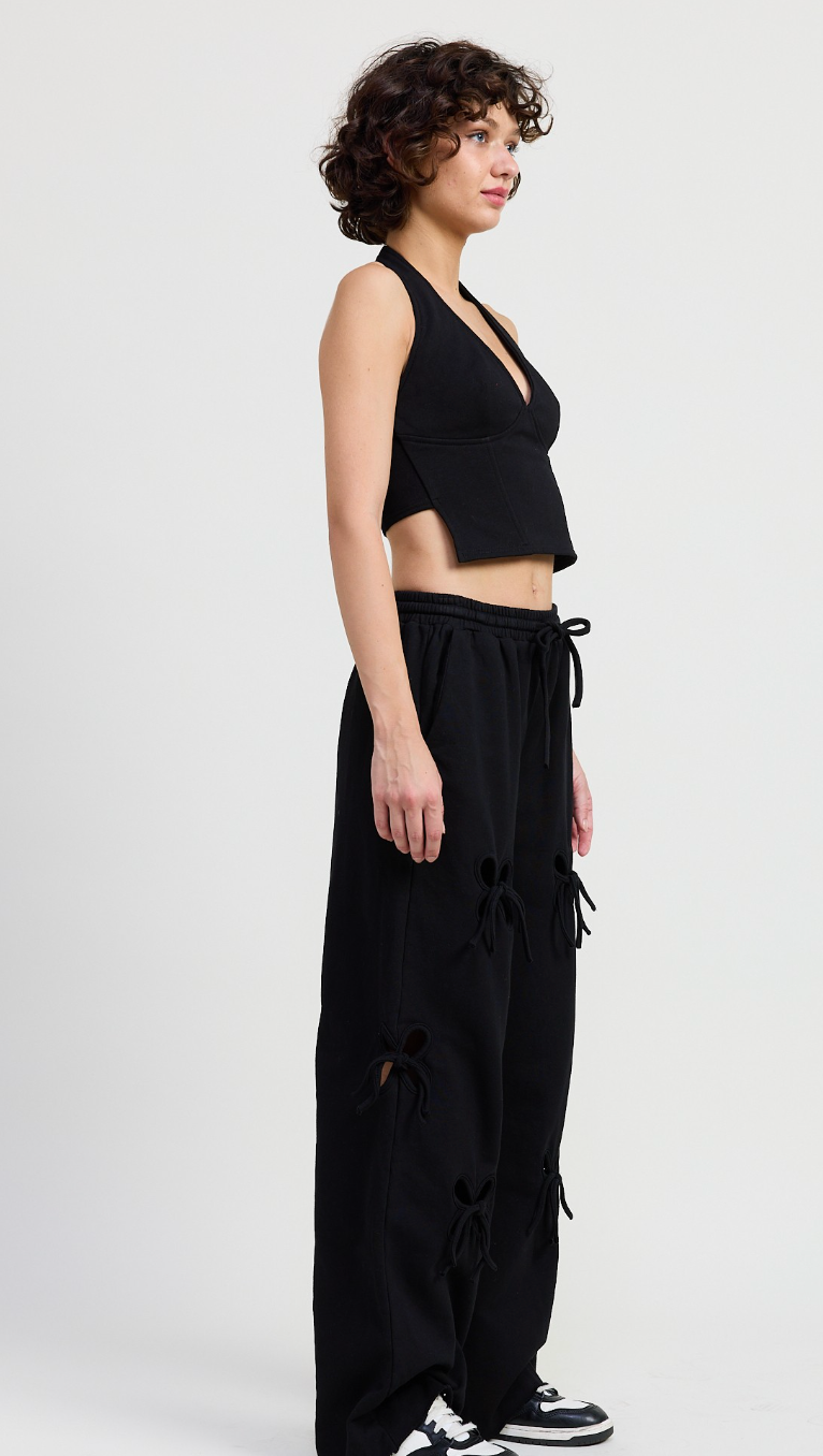 Suede Halter Top