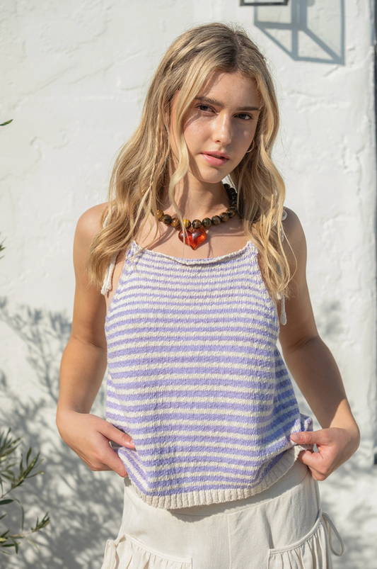Striped Knit Top