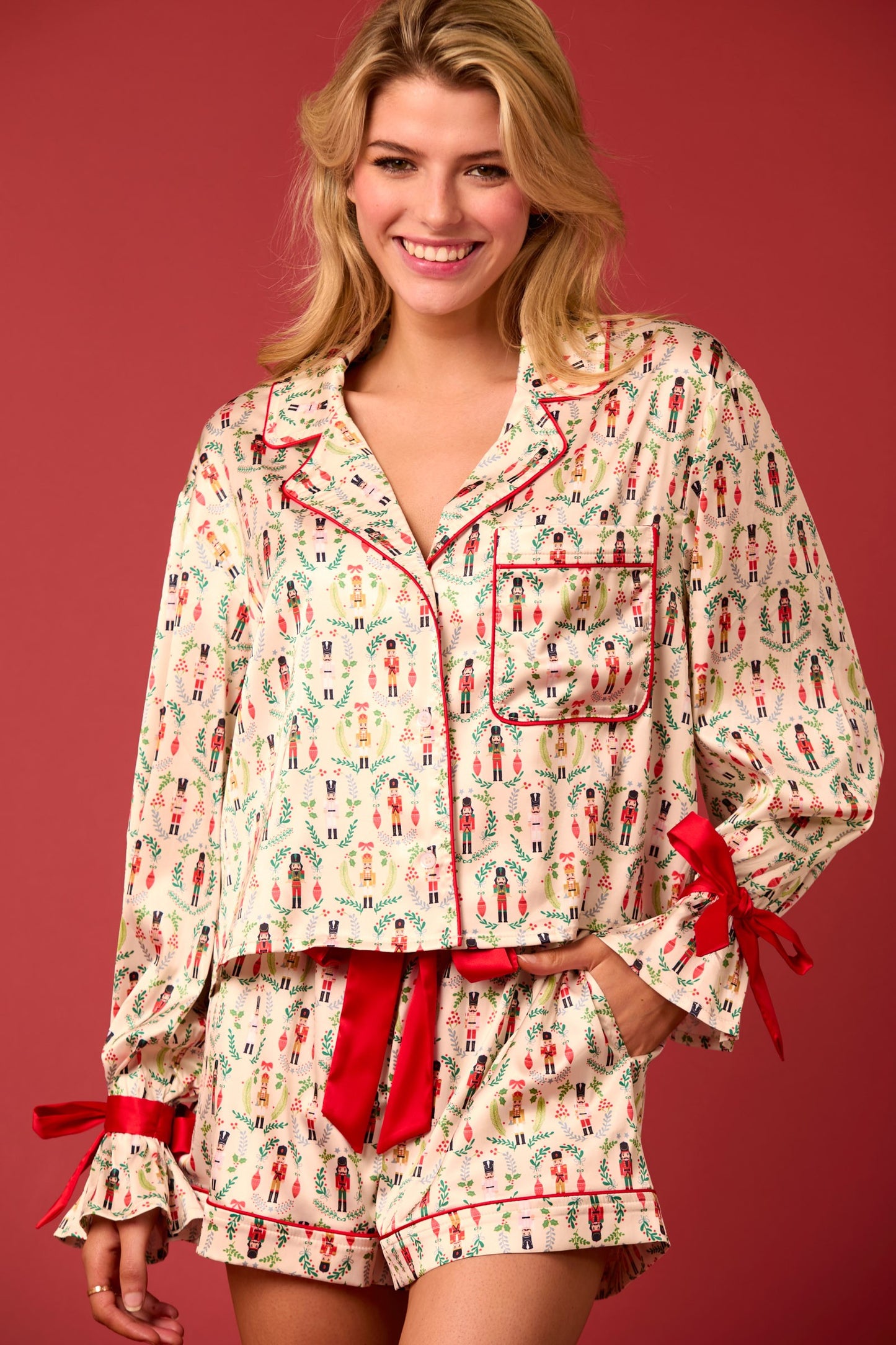 Toy Soldier Satin Pajamas