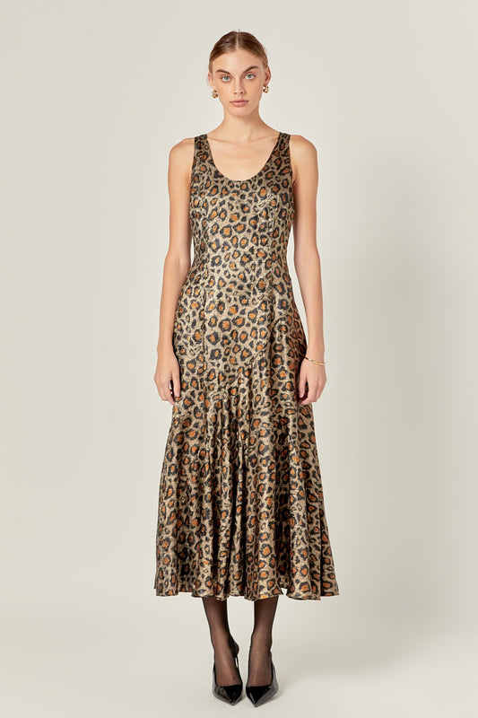 Animal Print Maxi Dress