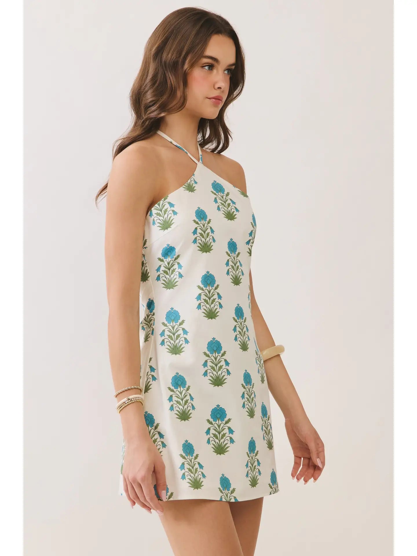 Floral Halter Dress