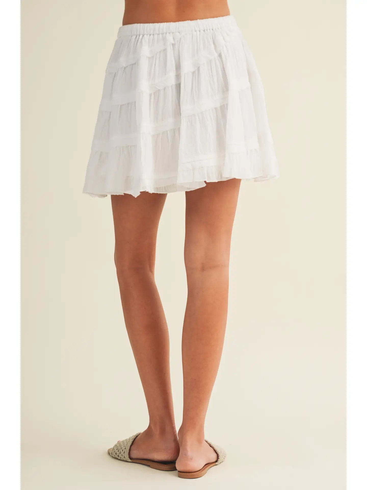 Diagonal Seam Detail Skort