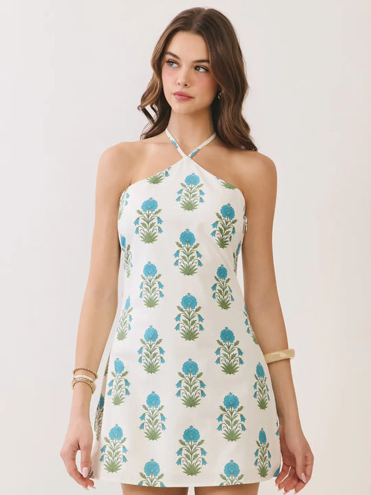 Floral Halter Dress