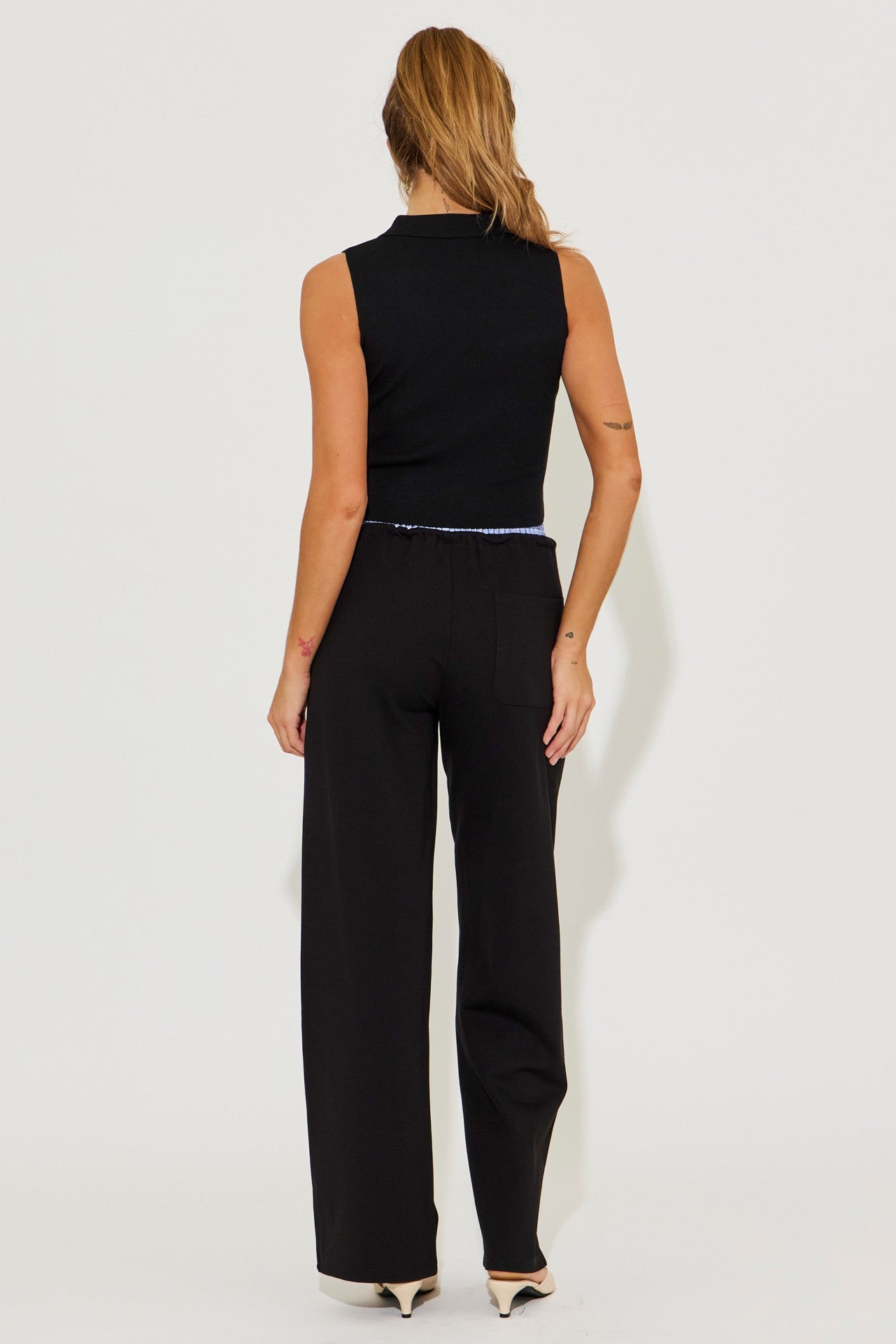 Emmy Knit Sleeveless Button Down Top
