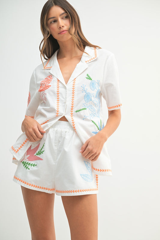 Embroidered Set (Shorts)