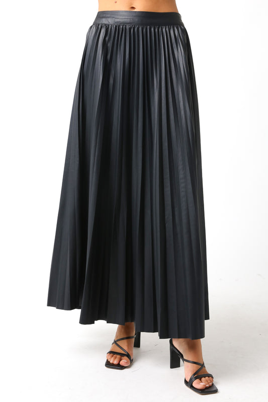 Layne Pleated Maxi Skirt