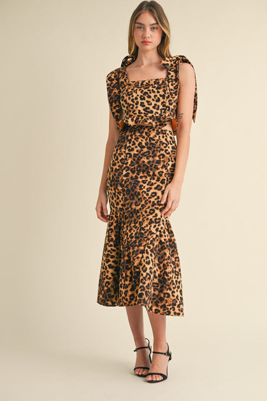 Leopard Print Set (Skirt)